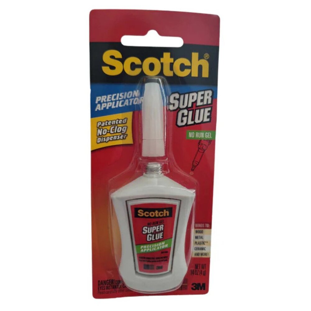 New Scotch No Run Super Glue